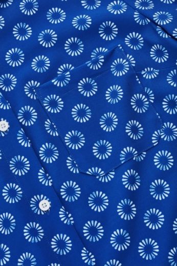 Picture of Bizcare Ladies Daisy Print Shirt Short Sleeve